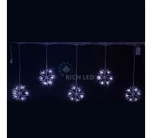 Гирлянда с насадками (3x0.7 м) RL-PSF3*0.7C-W/W