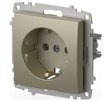 Розетка с заземлением, без рамки Elbi Eleсtriс Zena Vega 609-011400-217