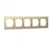 Рамка на 5 постов Werkel Aluminium W0051711 (шампань)