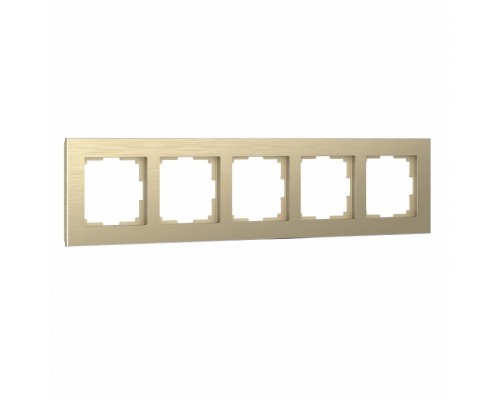 Рамка на 5 постов Werkel Aluminium W0051711 (шампань) Рамка на 5 постов Werkel Aluminium W0051711 (шампань)