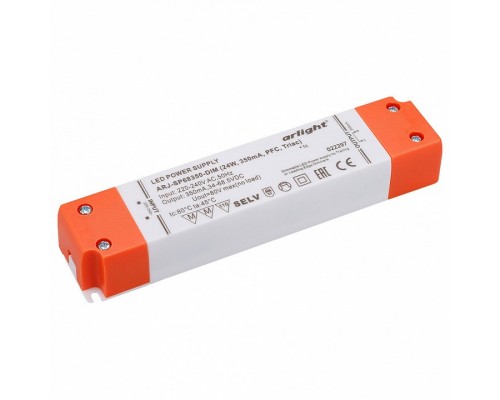 Блок питания Arlight  ARJ-SP68350-DIM (24W, 350mA, PFC, Triac)