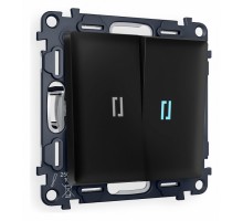 Выключатель проходной двухклавишный с подсветкой Ambrella Volt Quant MA804040
