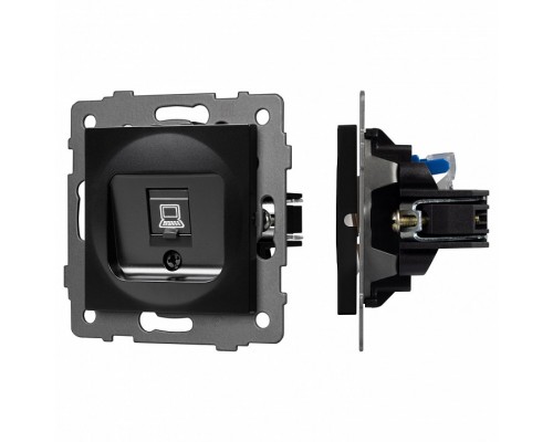 Розетка Ethernet RJ-45 и со шторками, без рамки Arlight SCT 049847 Розетка Ethernet RJ-45 и со шторками, без рамки Arlight SCT 049847