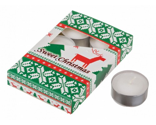 Набор из 6 свечей ароматических (4x2 см) Sweet Christmas 348-473