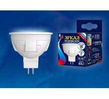 Лампа светодиодная Uniel Яркая GU5.3 6Вт 4000K LED-JCDR 6W/NW/GU5.3/FR PLP01WH картон