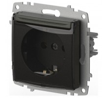Розетка с заземлением с крышкой, без рамки Elbi Eleсtriс Zena Vega 609-011100-218