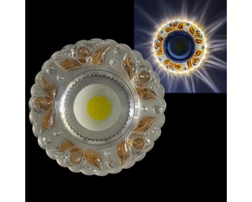 Встраиваемый светильник  42236-9.0-001PL MR16+LED3W CL/TEA