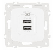 Розетка USB, без рамки Arte Milano am-205 205.46-1.white