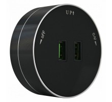 Розетка 2xUSB на треке Arte Milano Am-track-sockets 380011TS/USBx2 Black