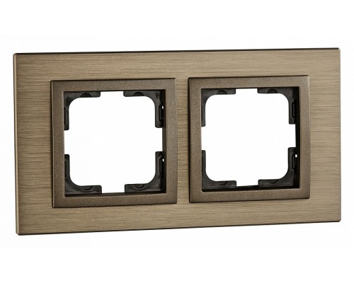 Рамка на 2 поста Mono Electric Style Aluminium 107-810000-161 Рамка на 2 поста Mono Electric Style Aluminium 107-810000-161