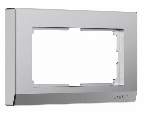 Рамка для двойной розетки Werkel Stark (серебряный матовый) W0081865 Рамка для двойной розетки Werkel Stark (серебряный матовый) W0081865