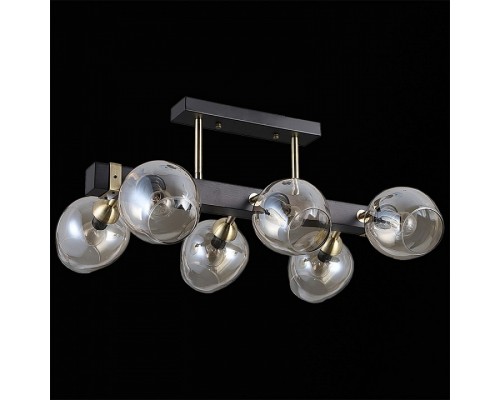 Люстра на штанге ILLUMICO  IL9736-6CSQ-79 BK AB