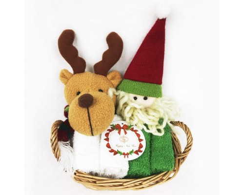 Набор из 4 полотенец для рук (30x30 см) Merry Christmas №3 Набор из 4 полотенец для рук (30x30 см) Merry Christmas №3