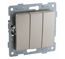 Выключатель трехклавишный без рамки Gusi Electric UGRA С11В3-027
