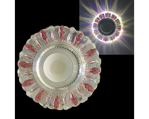 Встраиваемый светильник  42112-9.0-001PL MR16+LED3W CL/PK+MIX