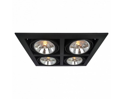 Встраиваемый светильник Arte Lamp Cardani A5935PL-4BK Встраиваемый светильник Arte Lamp Cardani A5935PL-4BK