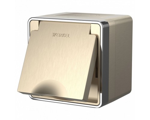 Розетка влагозащищенная с заземлением и шторками Werkel Gallant 4 W5071210 Розетка влагозащищенная с заземлением и шторками Werkel Gallant 4 W5071210