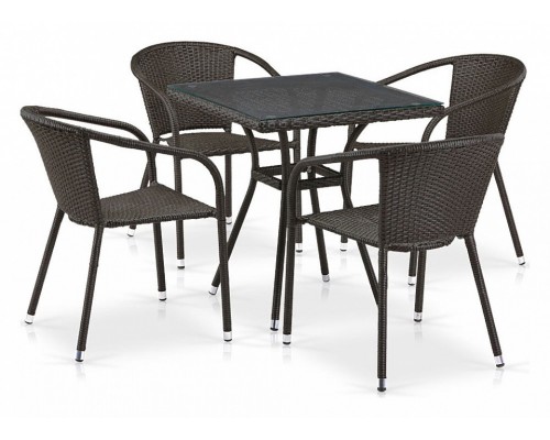 Набор уличный T282BNT/Y137C-W53 Brown 4Pcs Набор уличный T282BNT/Y137C-W53 Brown 4Pcs