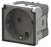 Розетка с заземлением с крышкой, без рамки Elbi Eleсtriс Moda Vox 611-040232-218