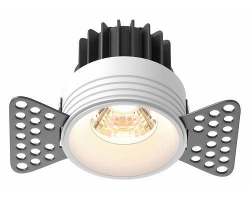 Встраиваемый светильник Maytoni Technical Round DL058-7W3K-TRS-W
