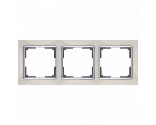Рамка на 3 поста Werkel Snabb WL03-Frame-03-ivory Рамка на 3 поста Werkel Snabb WL03-Frame-03-ivory