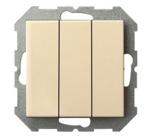 Выключатель трехклавишный без рамки LIREGUS EPSILON 28-054