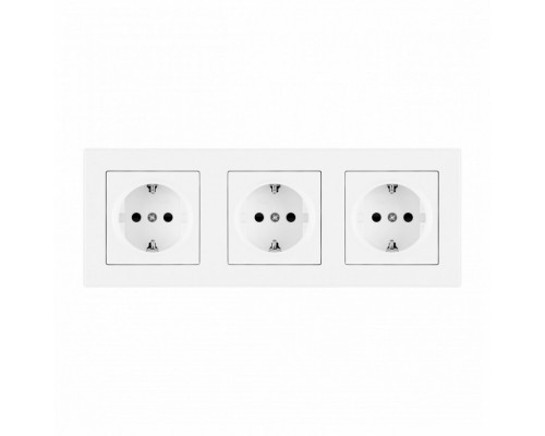 Розетка с заземлением и со шторкой Arte Milano SET06-3 SET06-3-40-1x3 white Розетка с заземлением и со шторкой Arte Milano SET06-3 SET06-3-40-1x3 white