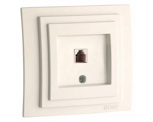Розетка телефонная RJ-11 Mono Electric Larissa 103-010105-124 Розетка телефонная RJ-11 Mono Electric Larissa 103-010105-124