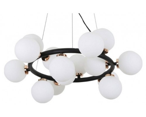 Подвесная люстра LUMINA DECO Marsiada LDP 6033-15 BK+MD