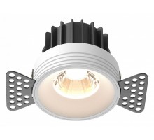 Встраиваемый светильник Maytoni Technical Round DL058-12W3K-TRS-W
