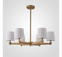 Люстра на штанге Imperiumloft Jorgenson White/Light wood STAVRA01