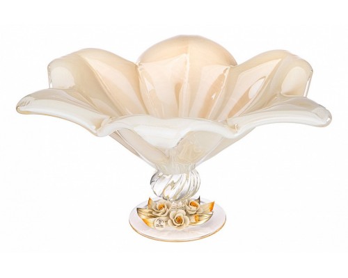 Чаша декоративная (40х24 см) White Cristal Avorio Giusy 647-762 Чаша декоративная (40х24 см) White Cristal Avorio Giusy 647-762