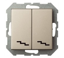 Переключатель двухклавишный без рамки LIREGUS EPSILON 28-304