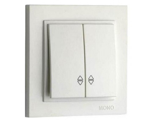 Выключатель проходной двухклавишный Mono Electric Despina 102-010023-111 Выключатель проходной двухклавишный Mono Electric Despina 102-010023-111