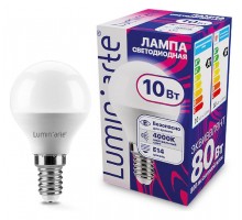 Лампа светодиодная Luminarte  E14 10Вт 4000K LSTD-G45-10W4KE14