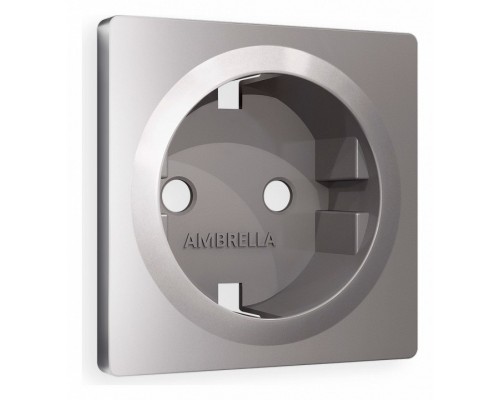 Накладка для розетки с заземлением Ambrella Volt Quant AP5060 Накладка для розетки с заземлением Ambrella Volt Quant AP5060