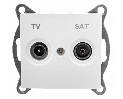 ТВ-розетка и SAT-розетка оконечная без рамки Gusi Electric BRAVO С10TS1-001