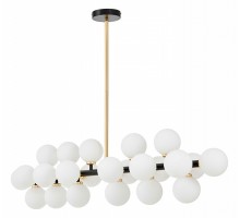 Люстра на штанге LUMINA DECO MARSIADA LDP 6033-24 BK+GD