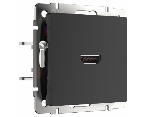 Розетка HDMI без рамки Werkel черный матовый W1186008 Розетка HDMI без рамки Werkel черный матовый W1186008