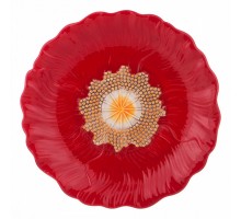 Блюдо декоративное (26х3.5 см) Маковый Цвет 358-1455