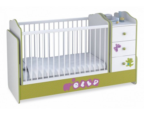 Кровать-трансформер Polini kids Basic Elly с комодом Кровать-трансформер Polini kids Basic Elly с комодом