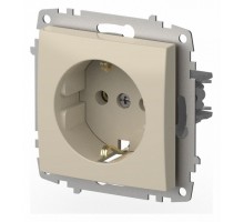 Розетка с заземлением, без рамки Elbi Eleсtriс Zena Vega 609-010300-217