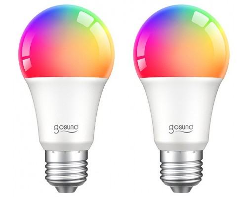 Набор из 2 ламп светодиодных Smart bulb E27 100-240В 8Вт 2700K, RGB WB4-2 pcs/pack Набор из 2 ламп светодиодных Smart bulb E27 100-240В 8Вт 2700K, RGB WB4-2 pcs/pack
