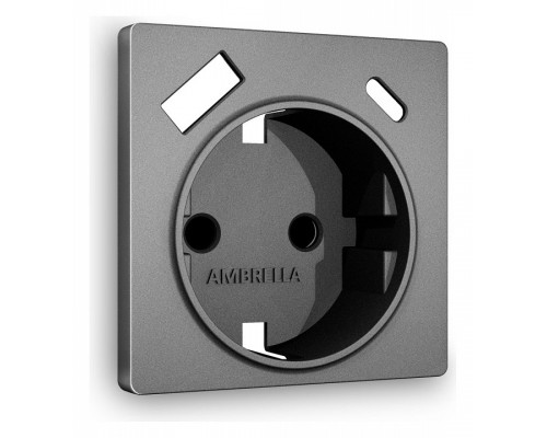 Накладка для розетки с заземлением и со шторками и 2хUSB type A и C Ambrella Volt Quant AP6600 Накладка для розетки с заземлением и со шторками и 2хUSB type A и C Ambrella Volt Quant AP6600