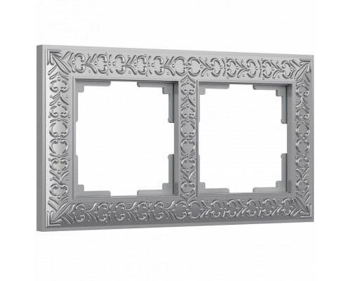 Рамка на 2 поста Werkel WL07-Frame-02 (матовый хром) Рамка на 2 поста Werkel WL07-Frame-02 (матовый хром)