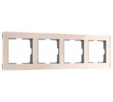 Рамка на 4 поста Werkel Acrylic (айвори) W0042743
