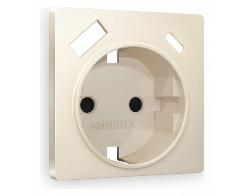 Накладка для розетки с заземлением и со шторками и 2хUSB type A и C Ambrella Volt Quant AP3300 Накладка для розетки с заземлением и со шторками и 2хUSB type A и C Ambrella Volt Quant AP3300