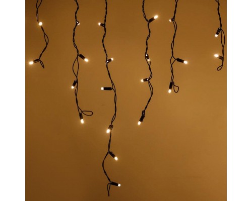 Бахрома световая [4x0.6 м] Edge ARD-EDGE-PRO-4000x600-BLACK-128LED-STD WARM (230V, 8W)