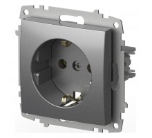 Розетка с заземлением, без рамки Elbi Eleсtriс Zena Vega 609-011000-217
