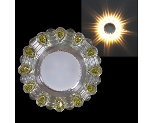 Встраиваемый светильник  14301-9.0-001LD MR16+LED3W WT/YL